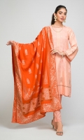 - Viscose Jacquard Shirt with Viscose Jacquard Dupatta & Dyed Viscose Trouser - Viscose Jacquard