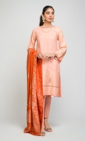 - Viscose Jacquard Shirt with Viscose Jacquard Dupatta & Dyed Viscose Trouser - Viscose Jacquard