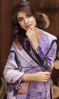 -Un-Stitched 3pc Jacquard Cambric Embroidered Shirt , Printed Chiffon Dupatta & Cambric Trouser.