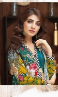 -Un-Stitched 3pc Jacquard Cambric Embroidered Shirt , Printed Chiffon Dupatta & Cambric Trouser.