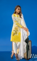 Lace shirt Net Embroidered Dupatta.Printed Pants. Embroidered Bunch