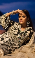 Embroidered Lawn Shirt Front Body - 0.65 Meter Embroidered Lawn Daman - 0.65 Meter Printed Lawn Shirt Back - 1.25 Meter Printed Lawn Sleeves - 0.65 Meter Embroidered Tulle Dupatta - 2.5 Meter Printed Cotton Trouser - 2.5 Meter.