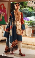 Digitally printed front on LAWN: 1.15m Digitally printed back on LAWN: 1.15m Digitally printed sleeves on LAWN: 0.6m Digitally printed Dupatta on Lawn: 2.4m Embroidery neck on organza