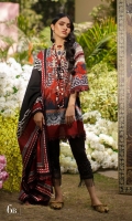 Digitally printed front on LAWN: 1.15m Digitally printed back on LAWN: 1.15m Digitally printed sleeves on LAWN: 0.6m Printed Dupatta on lawn: 2.4m