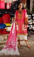 Digitally printed front on LAWN: 1.15m Digitally printed back on LAWN: 1.15m Digitally printed sleeves on LAWN: 0.6m Digitally printed Dupatta on Lawn: 2.4m