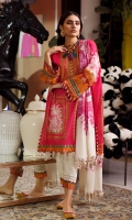 Digitally printed front on LAWN: 1.15m Digitally printed back on LAWN: 1.15m Digitally printed sleeves on LAWN: 0.6m Digitally printed Dupatta on Lawn: 2.4m