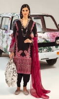 Printed  Shirt Front On Lawn	1.20 meters Printed  Shirt Back On Lawn	1.20 meters Printed Sleeves On Lawn	0.65 meter Embroidered Patti	1 meter Printed Dupatta On Silver Chiffon	2.5 meters Dyed Pants	2.5 meters