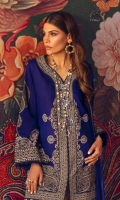Printed   Shirt Front On Lawn	1.20 meters Printed  Shirt Back On Lawn	1.20 meters Printed Sleeves On Lawn	0.65 meter 3 Embroidered Buttons	  Printed Dupatta On Silver Chiffon	2.5 meters