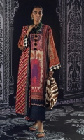 Digitally Printed Shirt Front On Linen	1.20 meters Digitally Printed Shirt Back On Linen	1.20 meters Digitally Printed Sleeves On Linen	0.65 meter Embroidered Neckline On Organza	  Printed Dupatta On Linen	2.5 meters Dyed Pants	2.5 meters