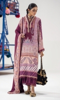 Digitally Printed Shirt Front On Linen	1.20 meters Digitally Printed Shirt Back On Linen	1.20 meters Digitally Printed Sleeves On Linen	0.65 meter Embroidered Neckline On Organza	  Printed Dupatta On Linen	2.5 meters Dyed Pants	2.5 meters