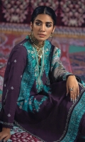 Digital Printed Shirt Front On Slub	1.15 meter Digital Printed Shirt Back On Slub	1.15 meter Digital Printed Sleeves On Slub	0.75 meter Embroidered Neckline On Organza 	1 piece Rotary Printed Khaddar Dupatta 	2.5 meters Dyed Cotton Pants	2.5 meters