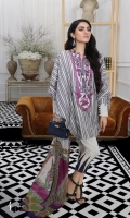 Woven front: 1.25m Woven back: 1.25m Woven sleeves: 0.75m Embroidered neck on lawn. Printed borders: 3m Dyed cotton pants: 2.5m Digitally Printed tissue silk Dupatta : 2.5m Fabric Lining: 2.5m