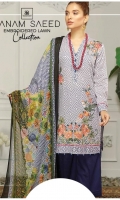 Digital Printed Embroidered Lawn Shirt Printed Chiffon Dupatta Dyed Trouser