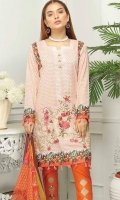 Digital Printed Embroidered Lawn Shirt Printed Chiffon Dupatta Dyed Trouser