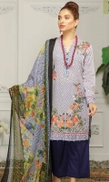 Digital Printed Embroidered Lawn Shirt Printed Chiffon Dupatta Dyed Trouser