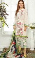 Digital Printed Embroidered Lawn Shirt Printed Chiffon Dupatta Dyed Trouser