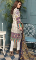 Digital Printed Lawn Shirt With Embroidery Printed Chiffon Dupatta Dyed Trouser