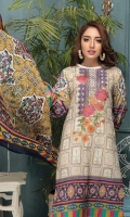 Digital Printed Lawn Shirt With Embroidery Printed Chiffon Dupatta Dyed Trouser