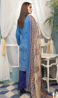 Digital Printed Lawn Shirt With Embroidery Printed Chiffon Dupatta Dyed Trouser