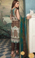 Digital Printed Lawn Shirt With Embroidery Printed Chiffon Dupatta Dyed Trouser