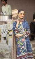 Digital Printed Lawn Shirt with Embroidered Front Digital Printed Sleeves Digital printed Chiffon Dupatta (2.5mtr) Trouser Lace Dyed Trouser (2.5mtr)