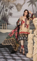 Digital Printed Lawn Shirt With Embroidered Nack Digital Printed Sleeves Embroidered Sleeve Lace Digital Printed Chiffon Dupatta Dyed Trouser Embroidered Trouse Lac