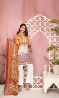 1.8 Mtr Printed Lawn Shirt 2.5 Mtr Printed Chiffon Dupatta