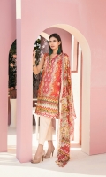 1.8 Mtr Printed Lawn Shirt 2.5 Mtr Printed Chiffon Dupatta