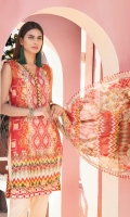 1.8 Mtr Printed Lawn Shirt 2.5 Mtr Printed Chiffon Dupatta