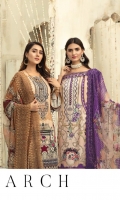 Embroidered Linen Shirt Embroidered Chiffon Dupatta Dyed Touser