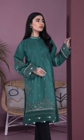 Embroidered Front, Plain Back, Full Sleeves with Embroidery, Band Neck with Slit