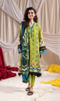 Shirt Embroidered Khaddar Shirt Center Panel 1PC Printed Khaddar Shirt 3m Color: Green Fabric: Khaddar  Trouser Dyed Khaddar Trouser 2.5m Color: Green Fabric: Khaddar  Dupatta Printed Khaddar Dupatta 2.5m