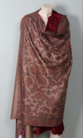Kashmiri Pashmina Wool Printed Veving Shawl