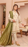 Banarsi Khaddar Shirt Broshia Dupatta with Plain Trouser