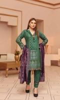 Banarsi Khaddar Shirt Broshia Dupatta with Plain Trouser