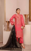 Banarsi Khaddar Shirt Broshia Dupatta with Plain Trouser