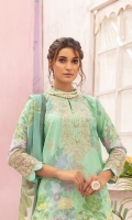 Digital Printed Embroidered Karandi Shirt with Pech Fancy Karandi Duppata Plain Karandi Trouser