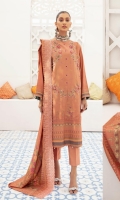 Digital Printed With Handmade Embroidered Dhanak Shirt Digital Printed Dhanak Dupatta Dyed Trouser