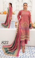 Digital Printed With Handmade Embroidered Dhanak Shirt Digital Printed Dhanak Dupatta Dyed Trouser