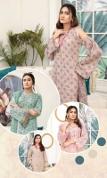 Embroidered Lawn Shirt Embroidered Chiffon Dupatta Dyed Trouser