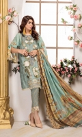Embroidered Khaddar Shirt Embroidered Wool Shawl Dyed Trouser
