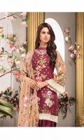 Embroidered Khaddar Shirt Embroidered Wool Shawl Dyed Trouser