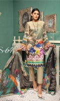 Embroidered Kotail Shirt Embroidered Chiffon Dupatta Dyed Trouser