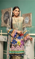Embroidered Kotail Shirt Embroidered Chiffon Dupatta Dyed Trouser