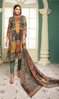 Embroidered Kotail Shirt Embroidered Chiffon Dupatta Dyed Trouser