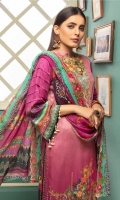 Embroidered Kotail Shirt Embroidered Chiffon Dupatta Dyed Trouser