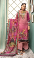 Embroidered Kotail Shirt Embroidered Chiffon Dupatta Dyed Trouser