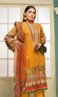 Embroidered Kotail Shirt Embroidered Chiffon Dupatta Dyed Trouser