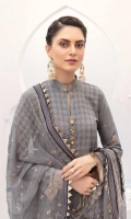 Embroidered Swiss Shirt Embroidered Chiffon Dupatta Dyed Trouser
