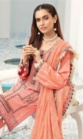 Embroidered Swiss Shirt Embroidered Chiffon Dupatta Dyed Trouser